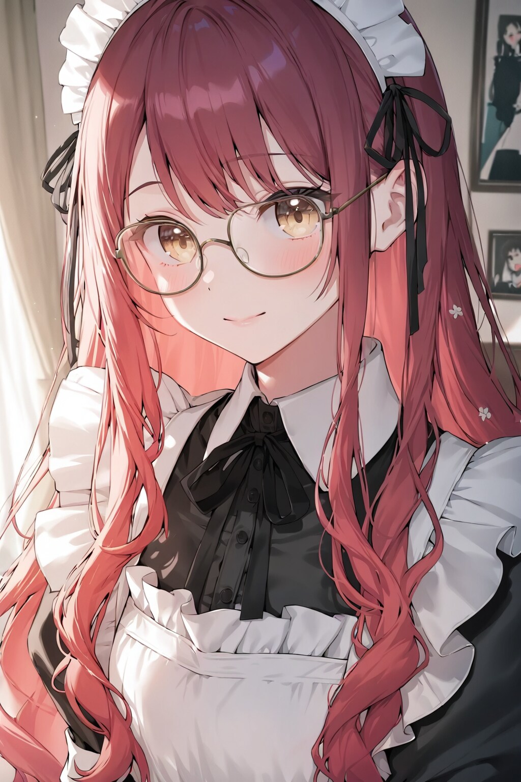 赤髪のメイドさん