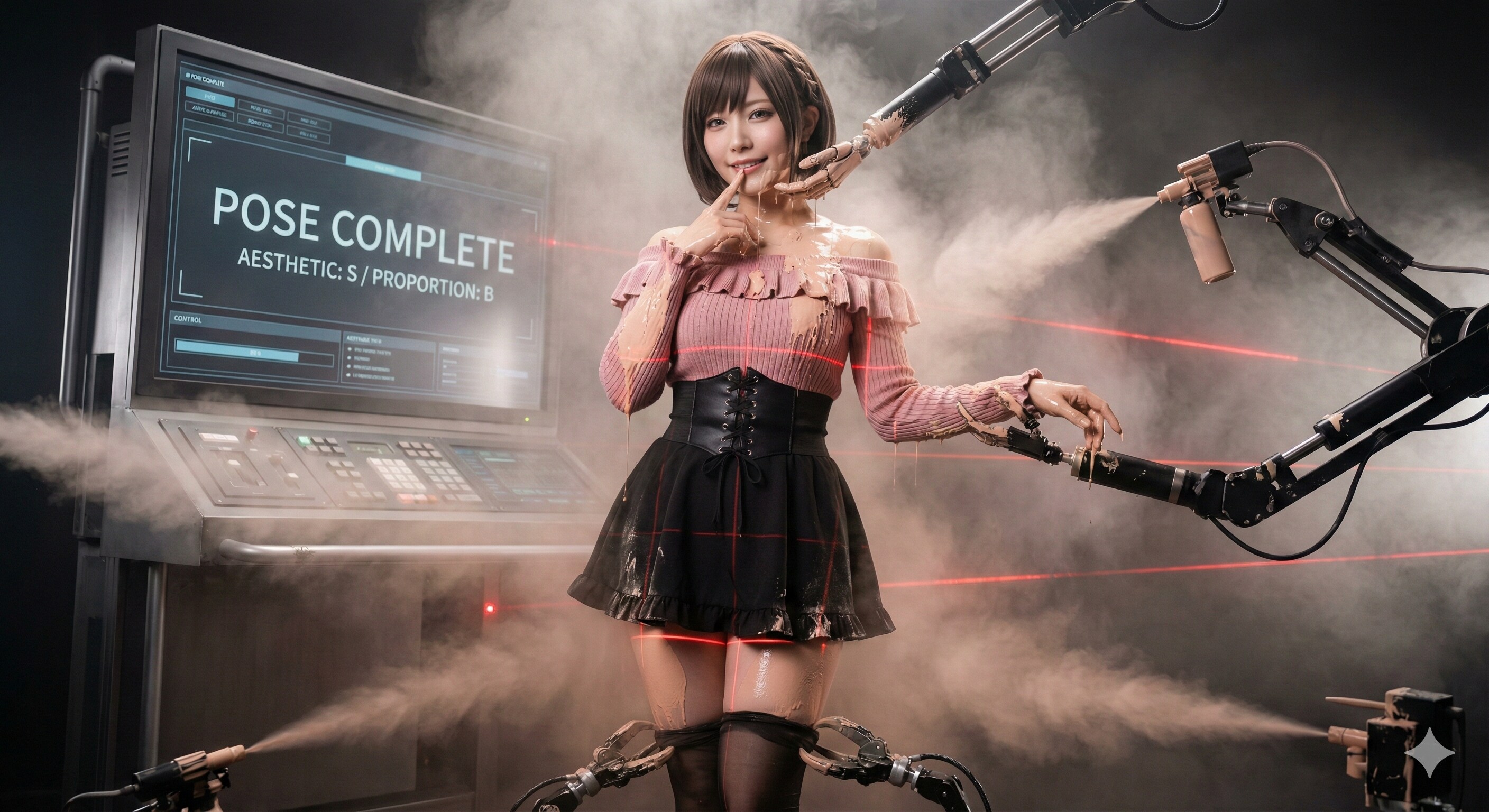 等身大コスプレフィギュア塗装