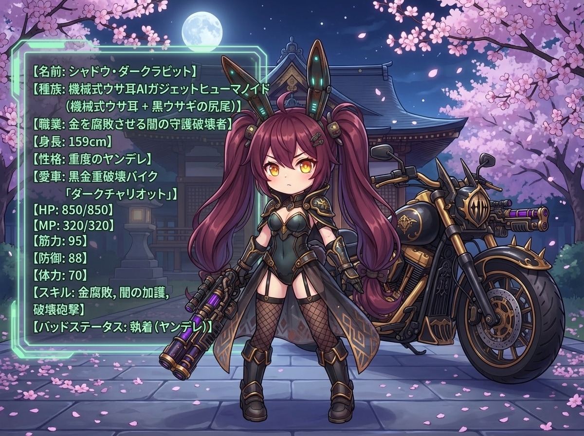 シャドウ・ダークラビット（Shadow Darkrabbit） | の人気AIイラスト・グラビア