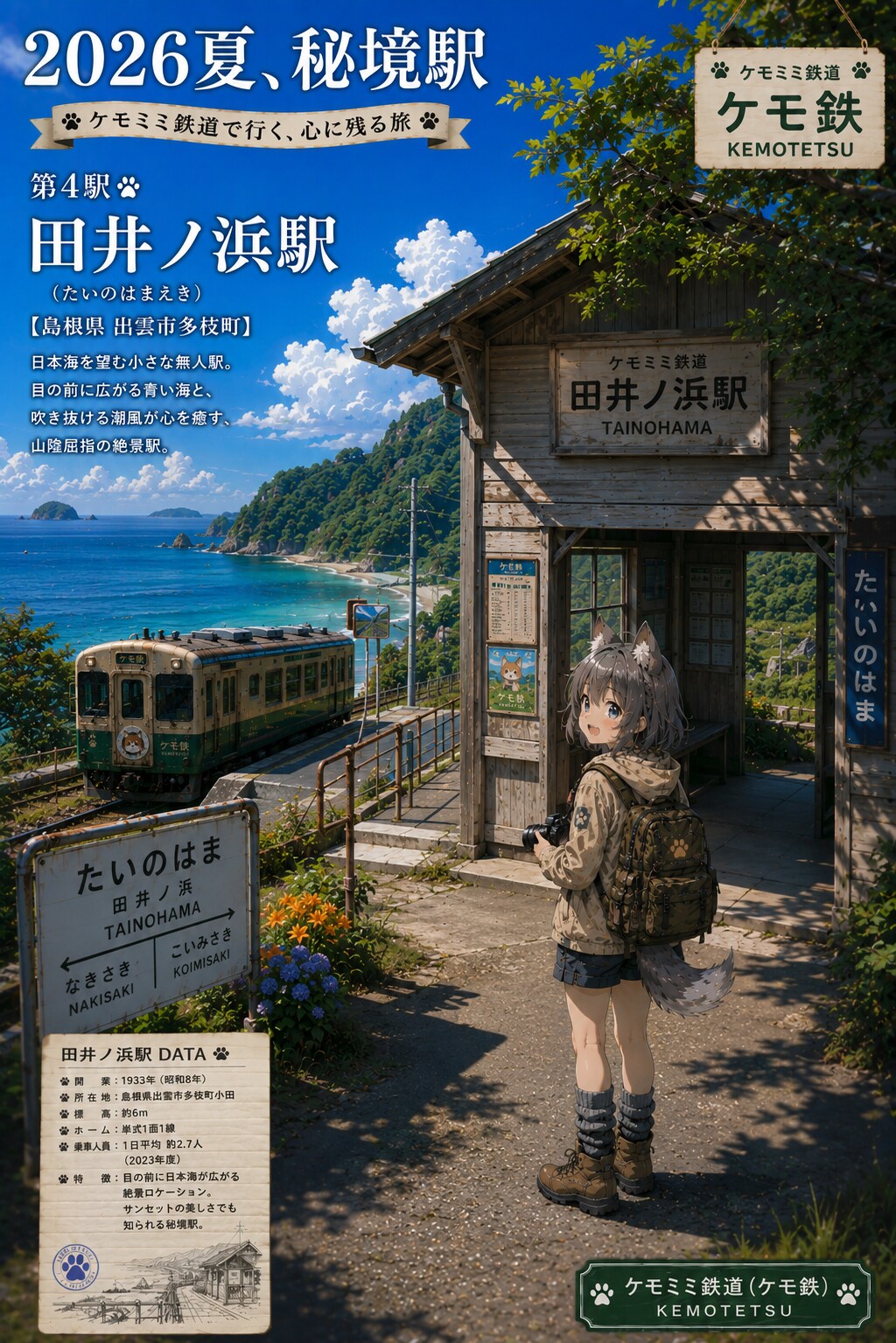 2026夏、秘境駅 | の人気AIイラスト・グラビア