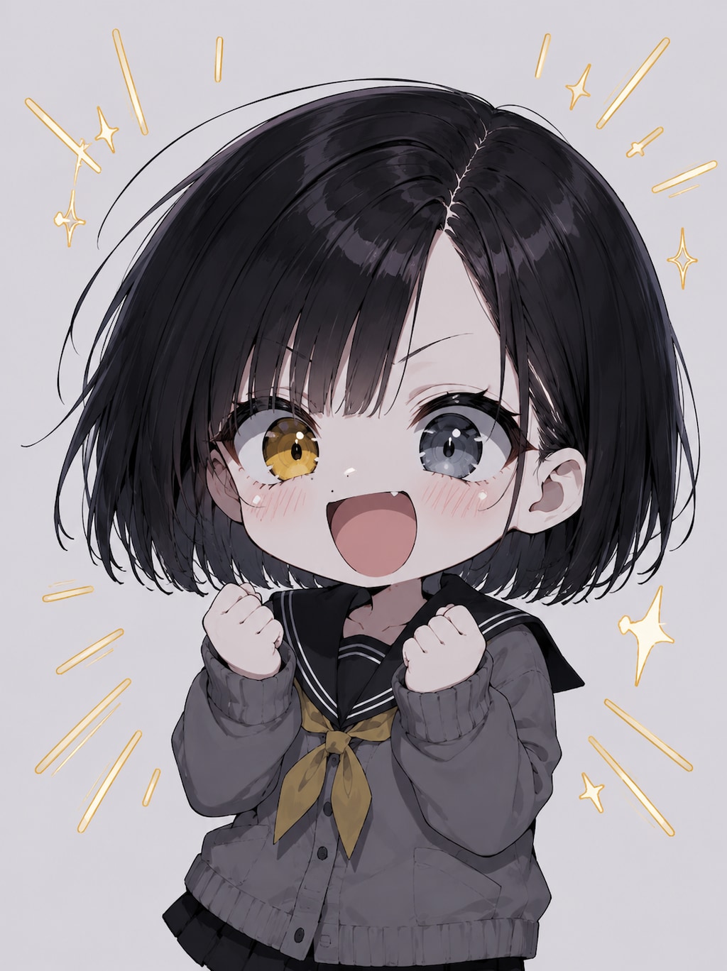 ダウナーの雫ちゃん　ちびキャラ