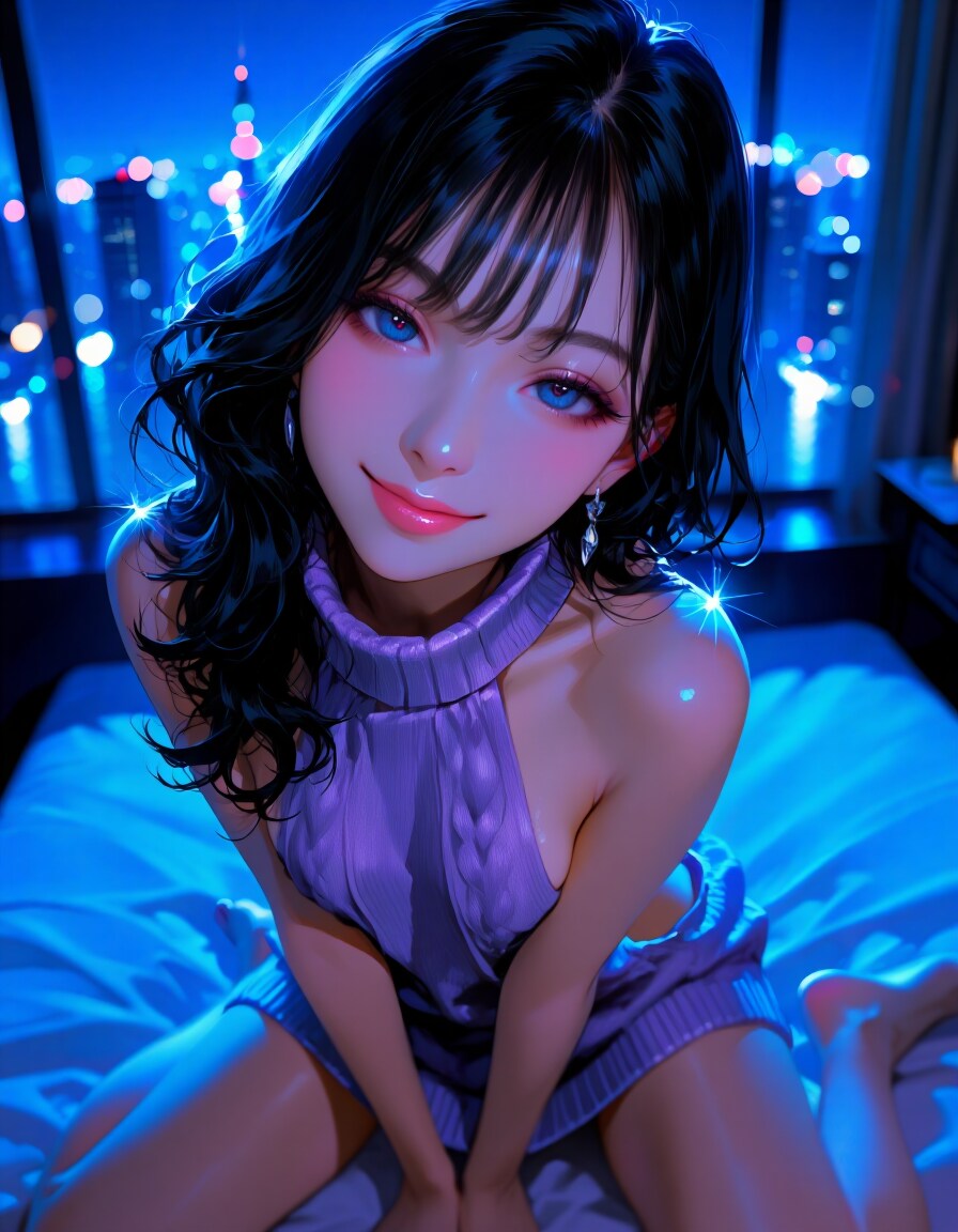 紫のあのセーター