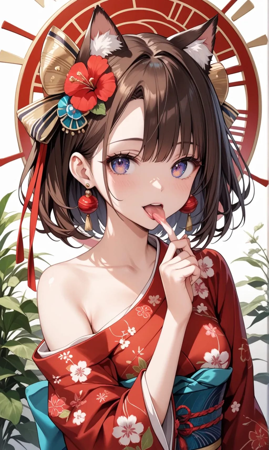 猫耳/ちょっと肩出し