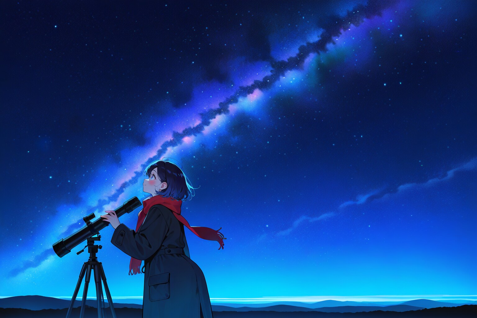 天体観測 | の人気AIイラスト・グラビア