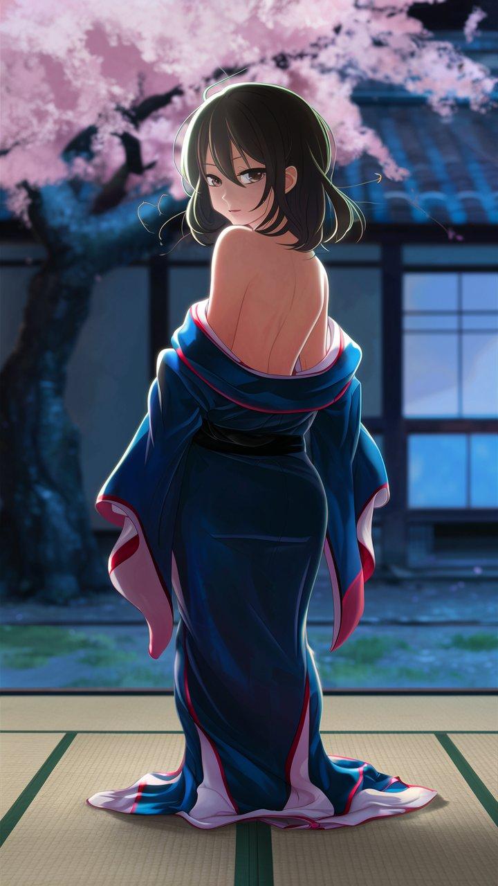 夜桜の誘惑