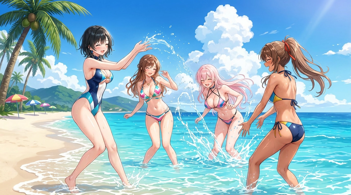 ウチの子達の海リゾート