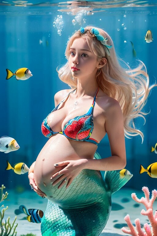 臨月の人魚