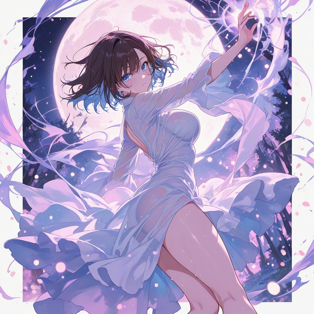 蛍と月と乙女と