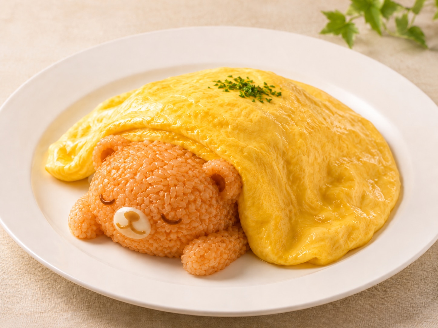 眠りクマのオムライス