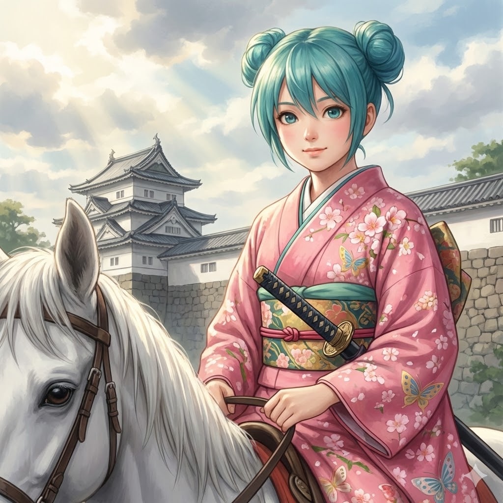 お団子ヘアの姫様 | の人気AIイラスト・グラビア