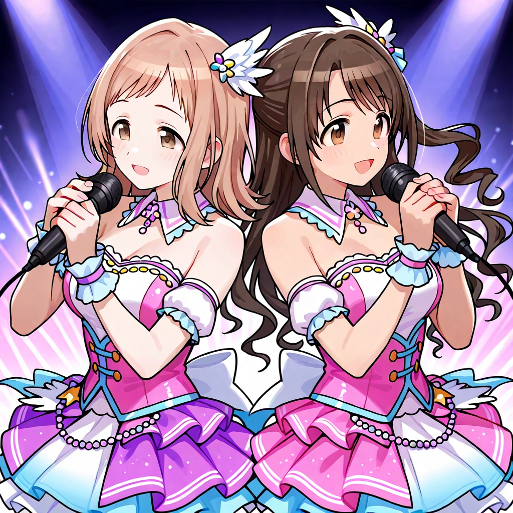 島村卯月＆櫻木真乃のライブ | の人気AIイラスト・グラビア