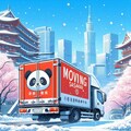 パンダのマークで引っ越し中 3枚目