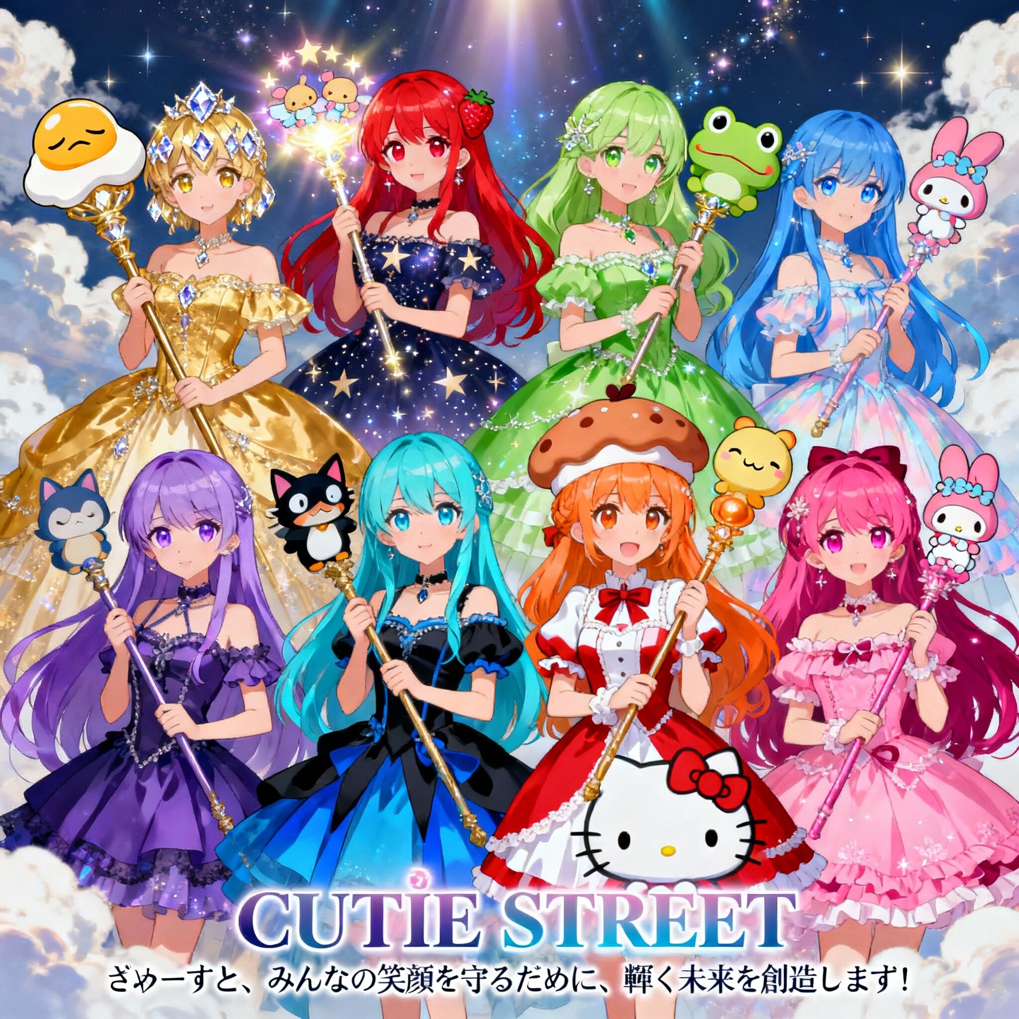 キューにストーリーできません！　エピソード11「㊗️2000いいね！達成記念‼️## アソビシステム「CUTIE STREET」× サンリオキャラクターズ 擬神化！」