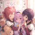 ごらく部に入部するさとりちゃん 2枚目