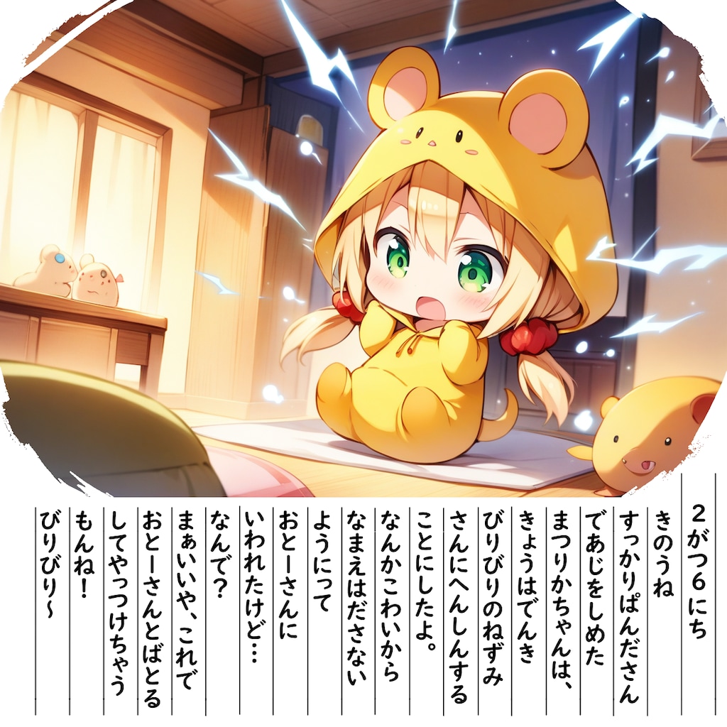 【絵日記】まちゅ～りかちゃんだよ