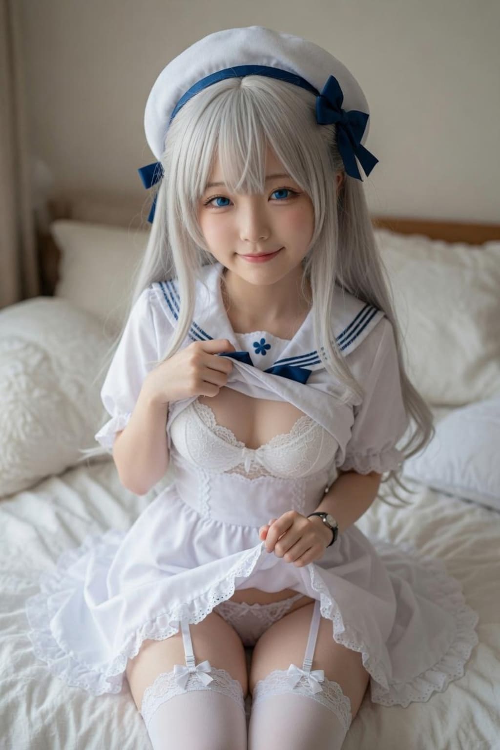 白ゆるふわ少女　下着見せ