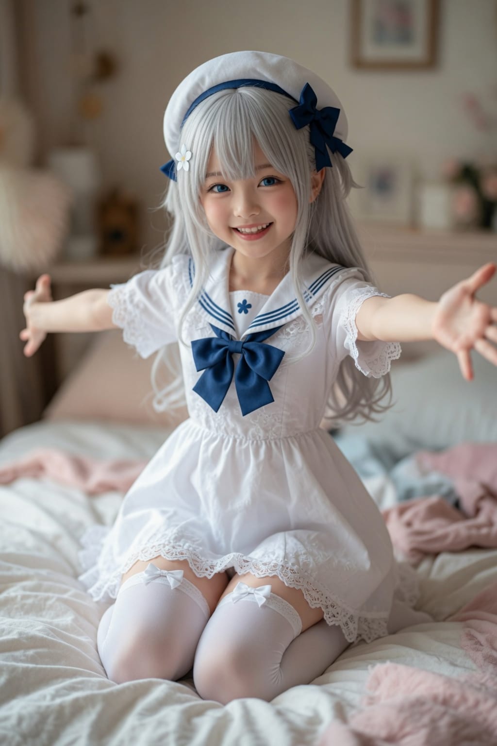白ゆるふわ少女　下着見せ