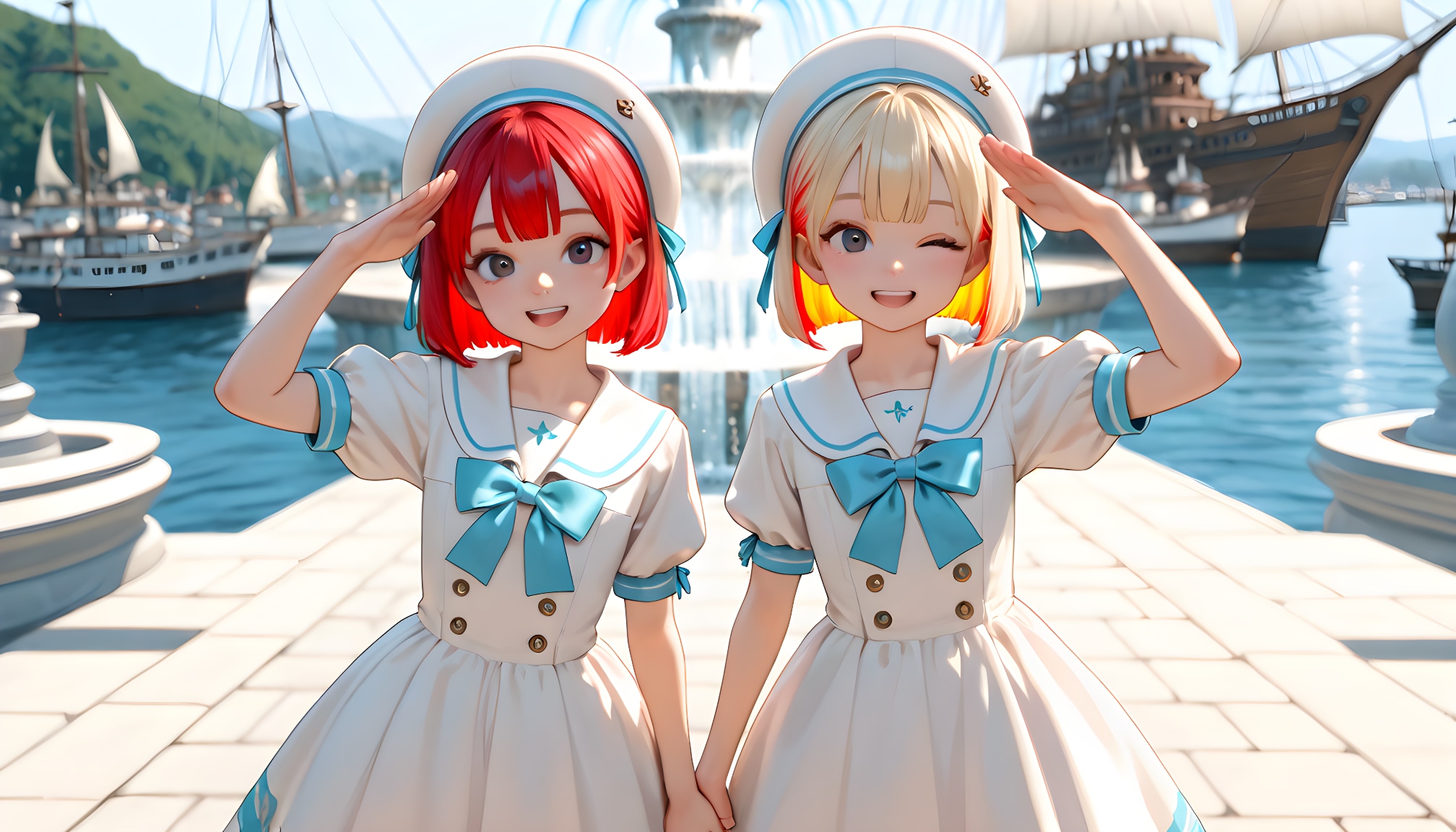 【港の風景画展】10 | の人気AIイラスト・グラビア