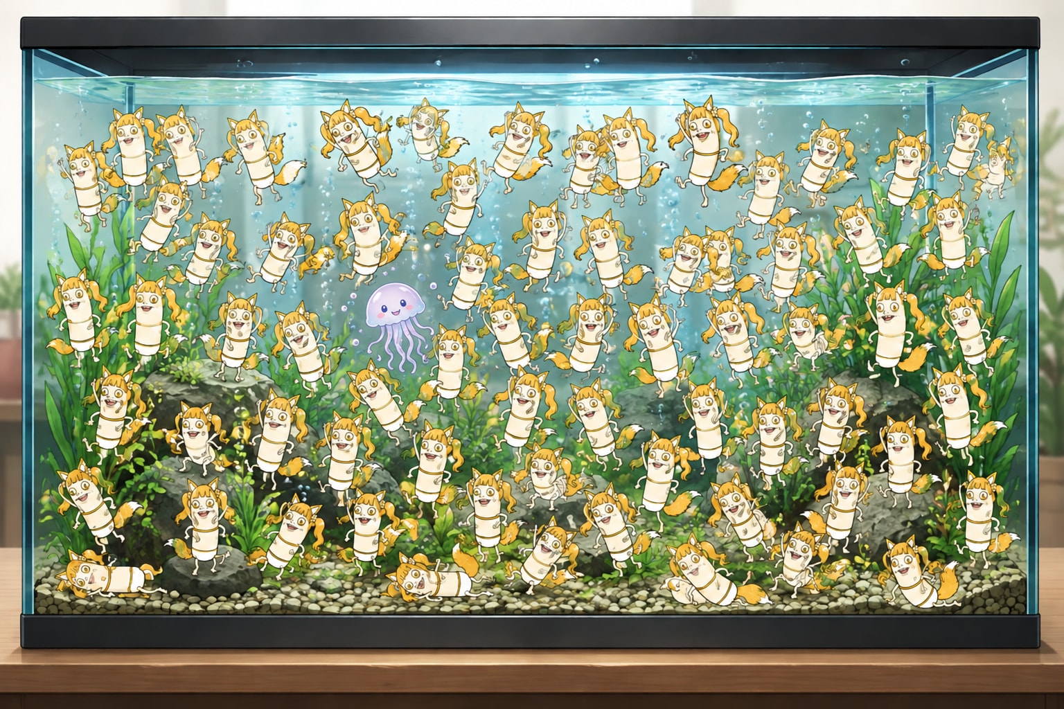 水槽 | の人気AIイラスト・グラビア