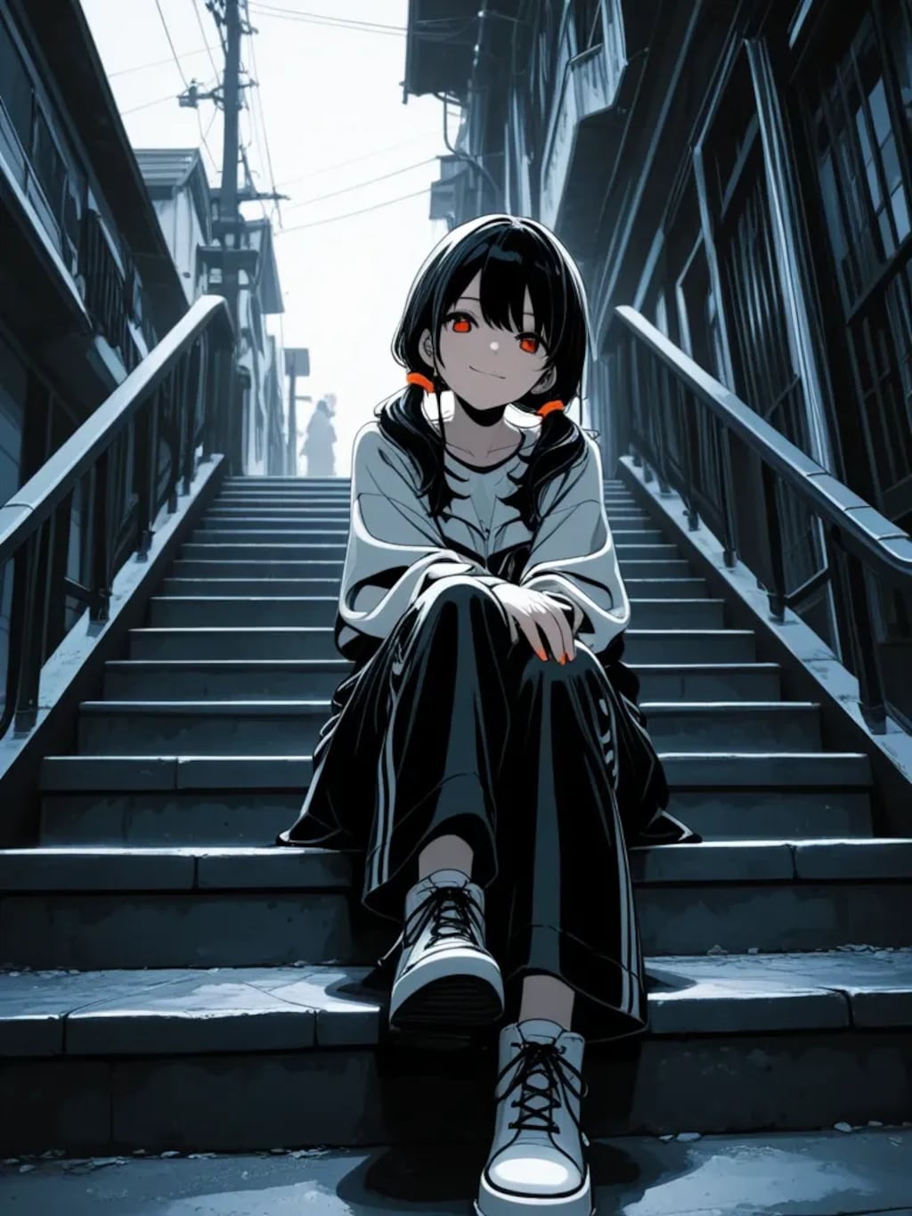 "階段グラビア"