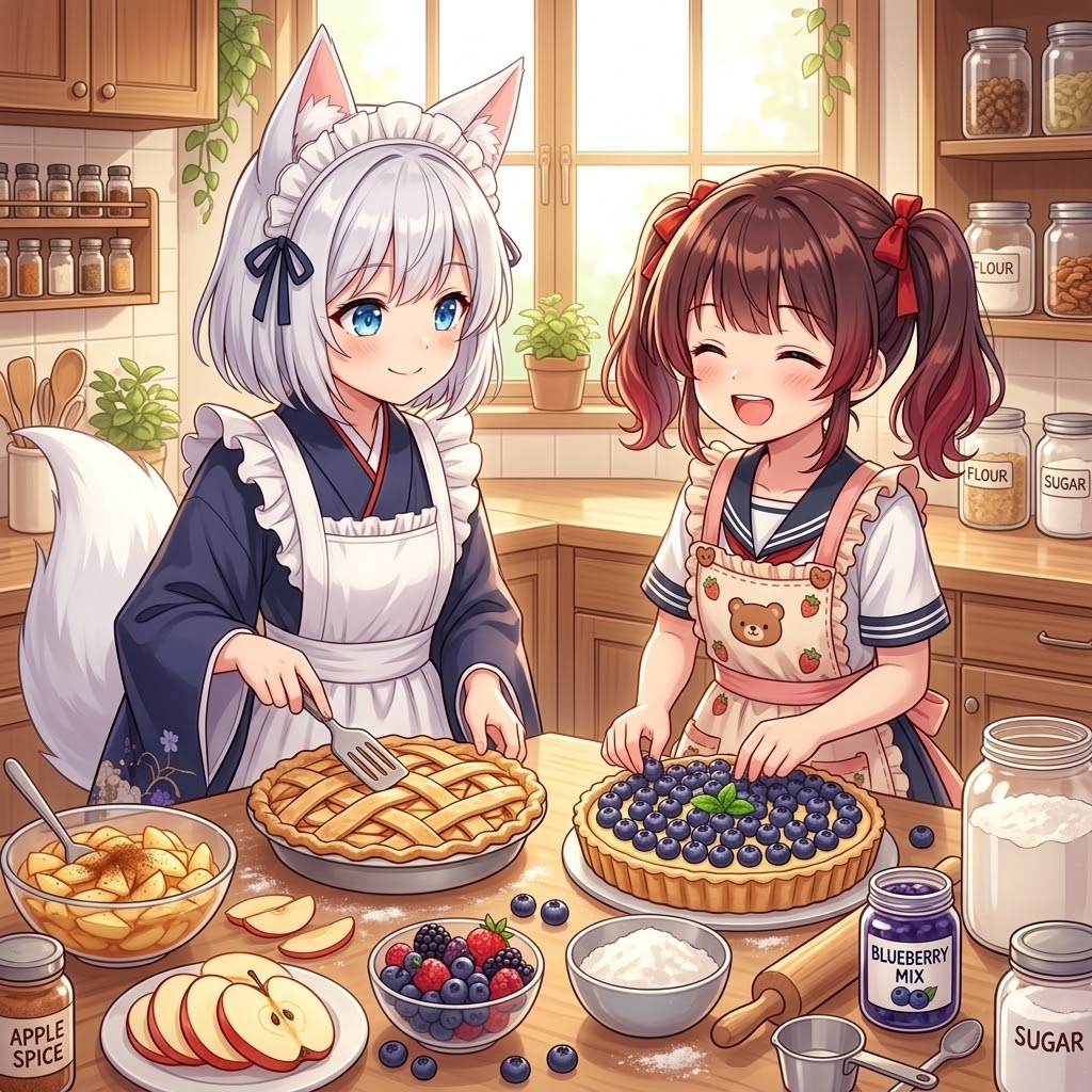 薺ちゃんと楽しいパイ作り | の人気AIイラスト・グラビア