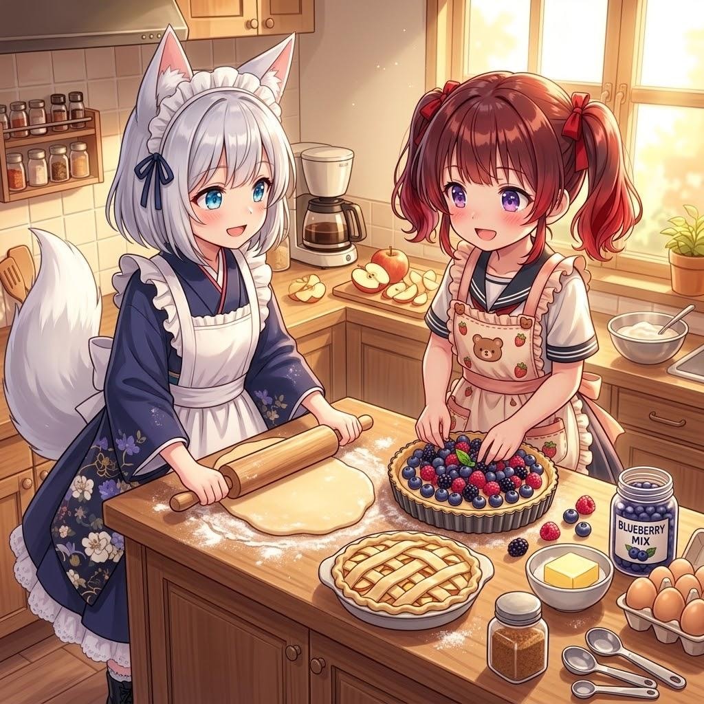薺ちゃんと楽しいパイ作り