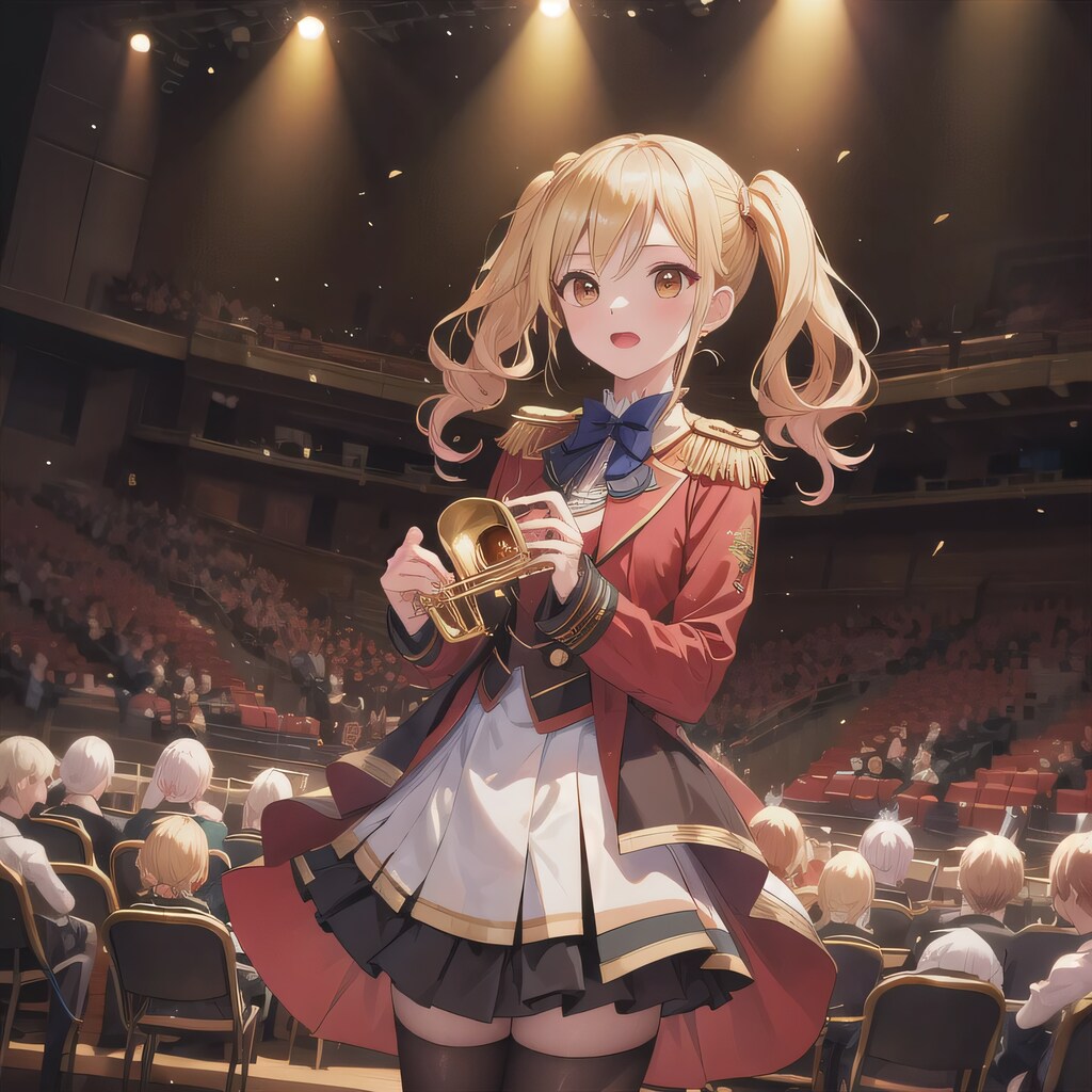 金髪ロングでブラスバンドの少女１２