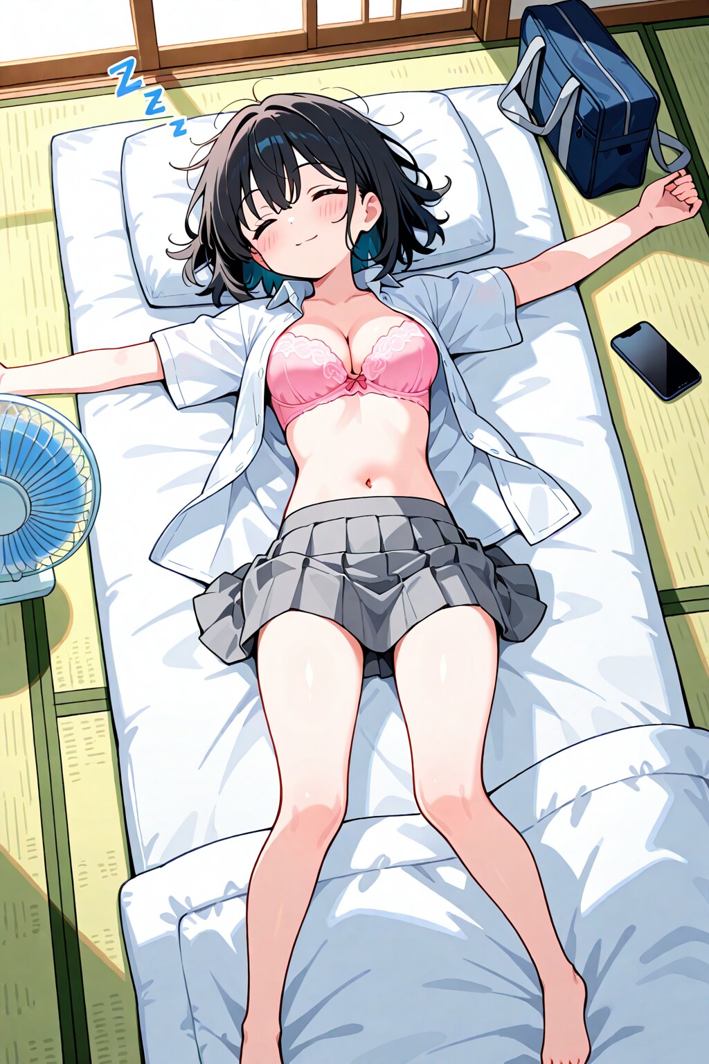 夏の午後の甘い昼寝