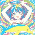 海とイルカ 3枚目