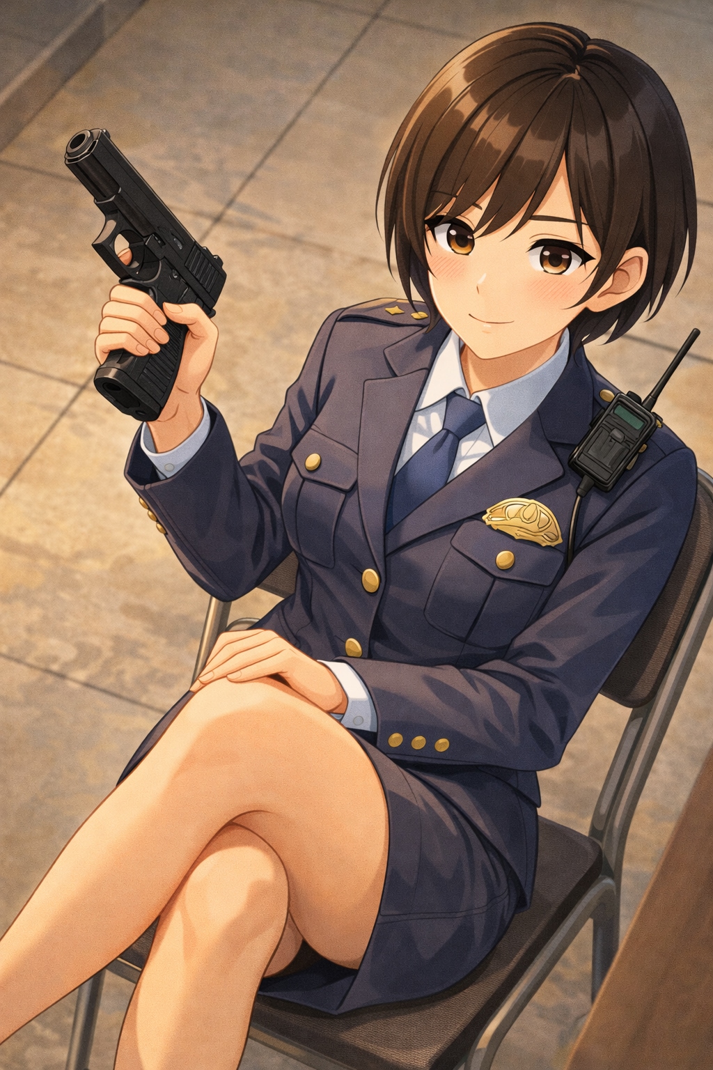 警察官の自信に満ちた瞬間 | の人気AIイラスト・グラビア