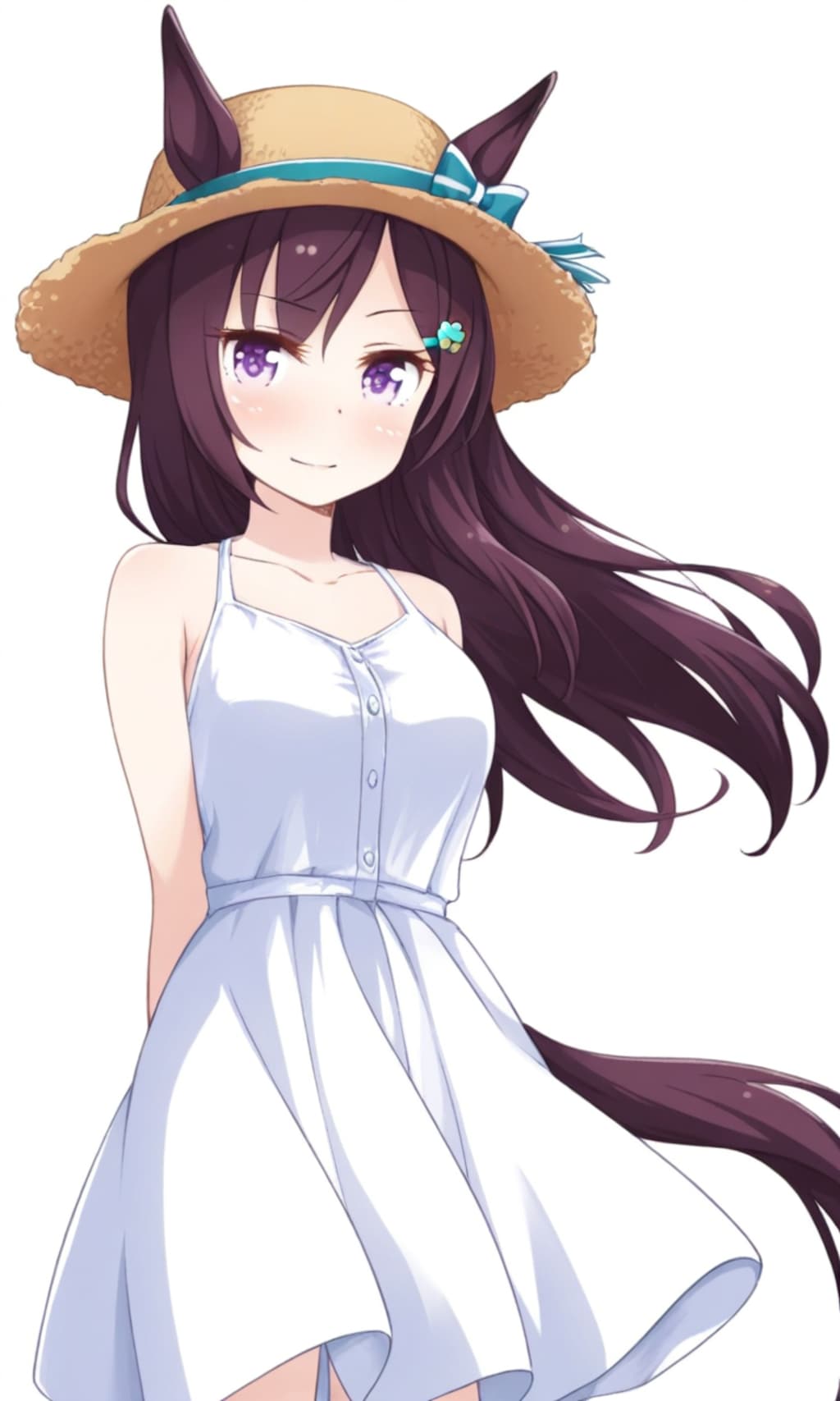 メジロドーベル 麦わら帽子とワンピース