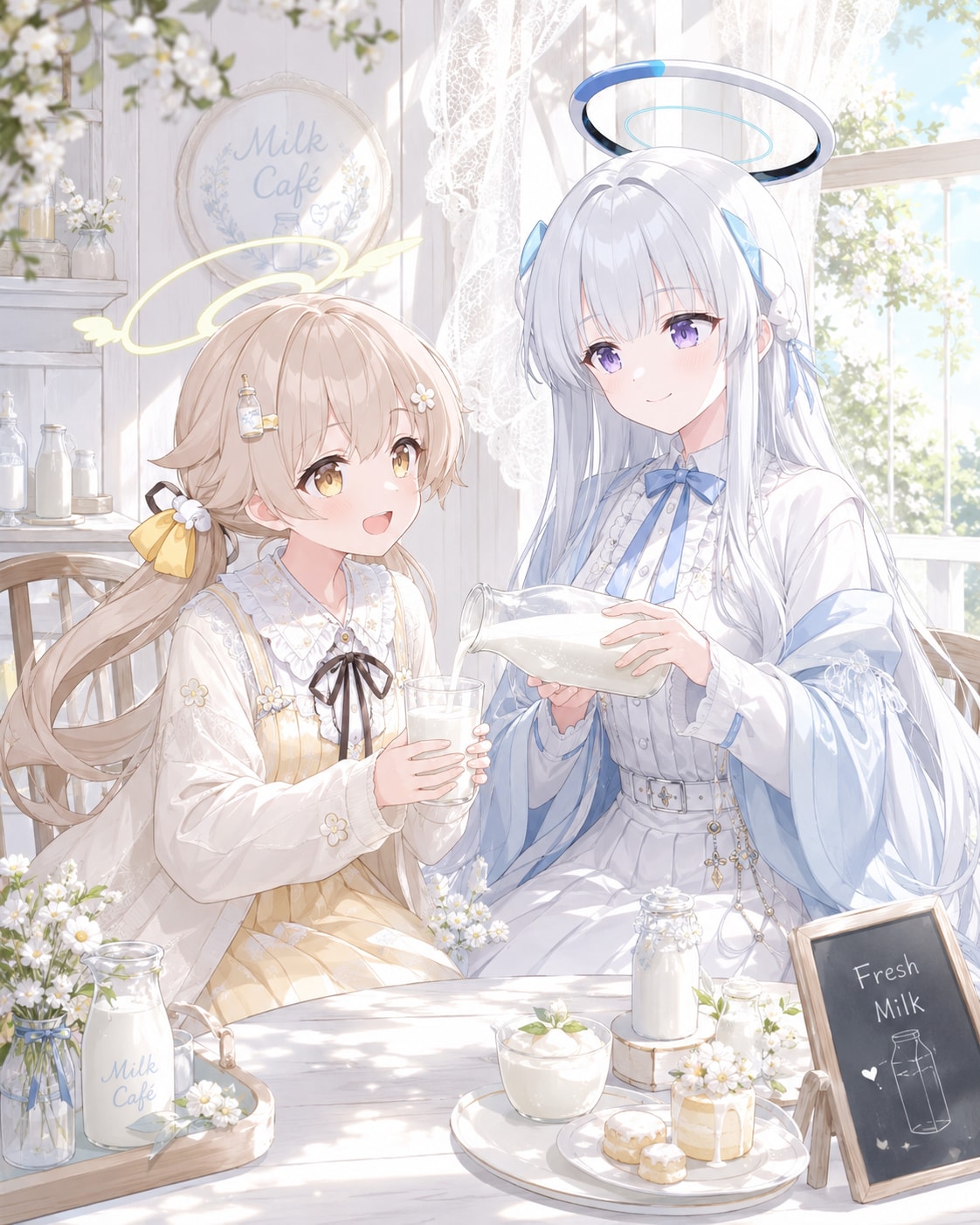 6/1 世界牛乳の日・牛乳の日 ③ | の人気AIイラスト・グラビア