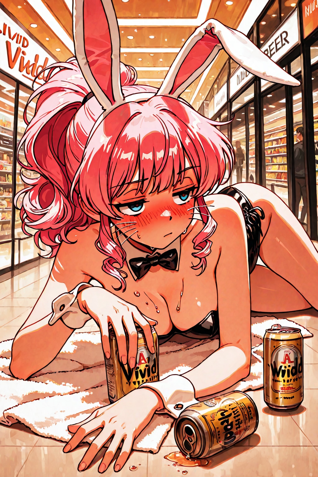 バニーガールのピンク髪ちゃん