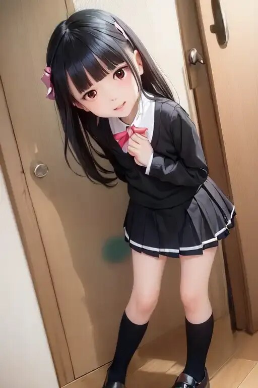黒髪ロングJSちゃん
