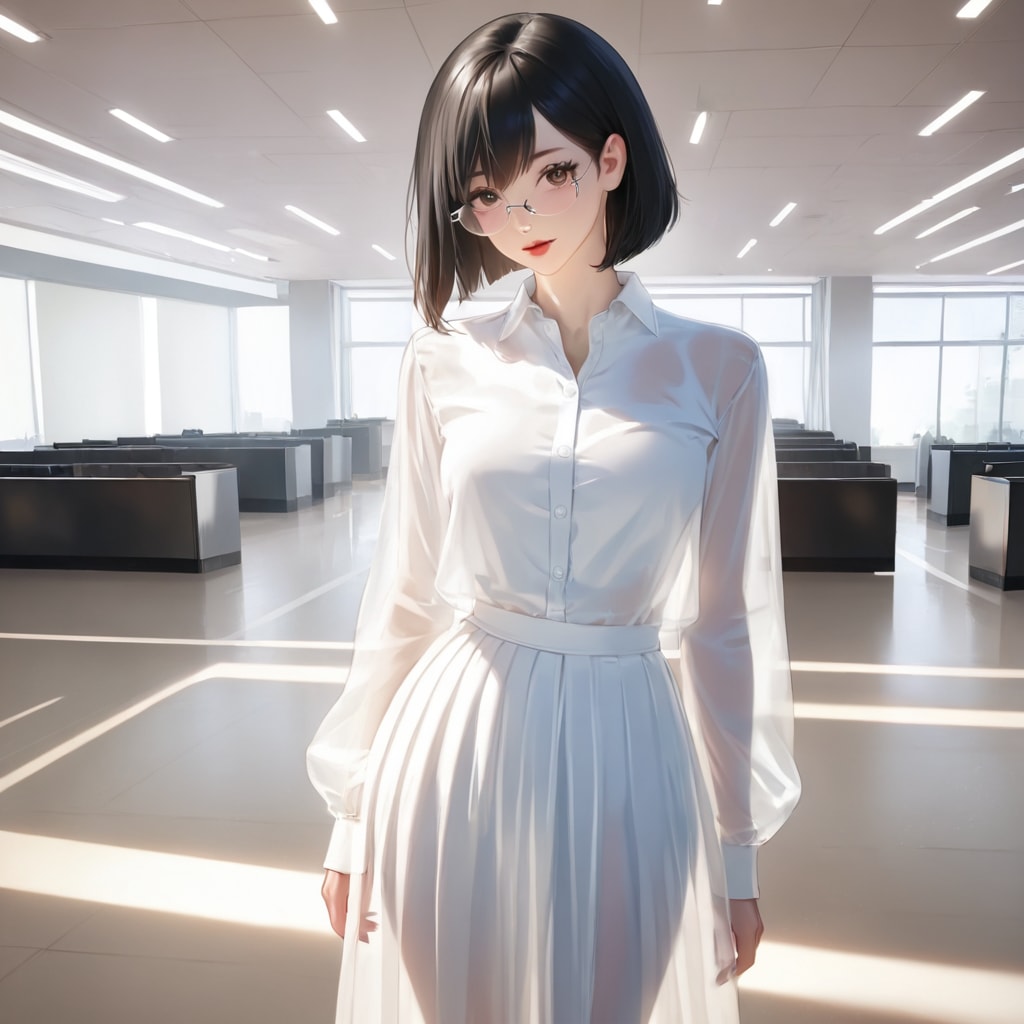 眼鏡の黒髪さん(19yo)
