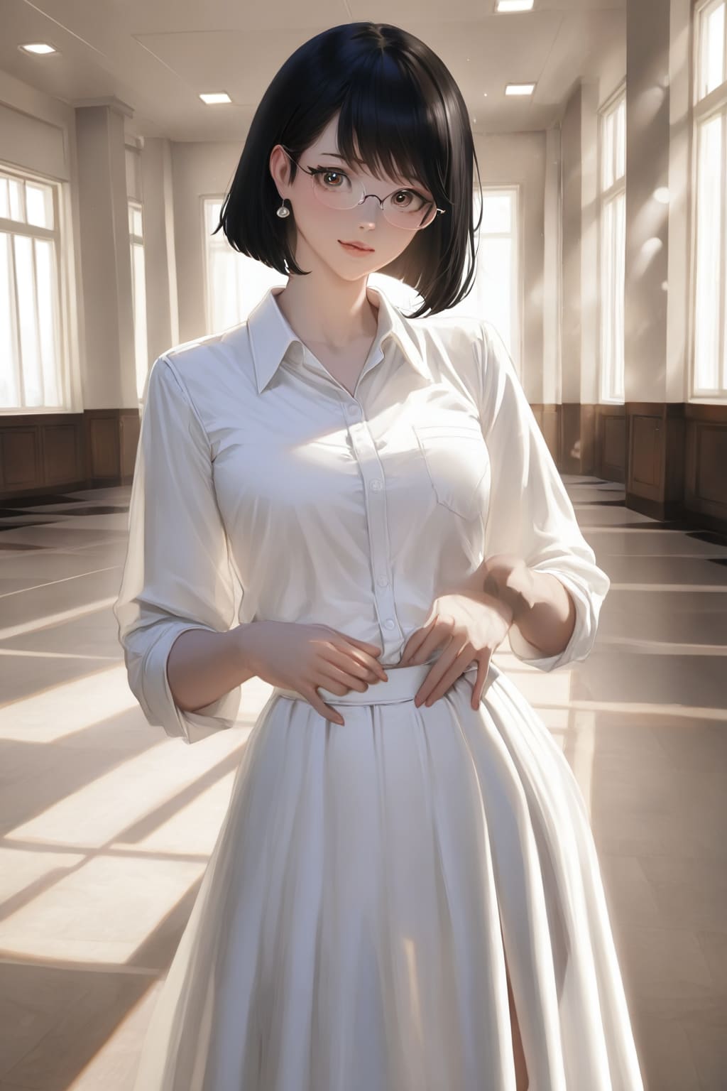 眼鏡の黒髪さん(19yo)