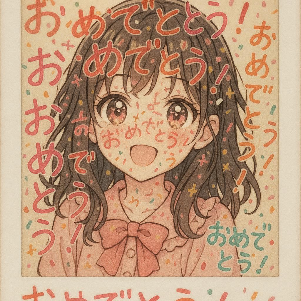 なんかちょっとコワくなっちゃったけど・・・おめでとう！