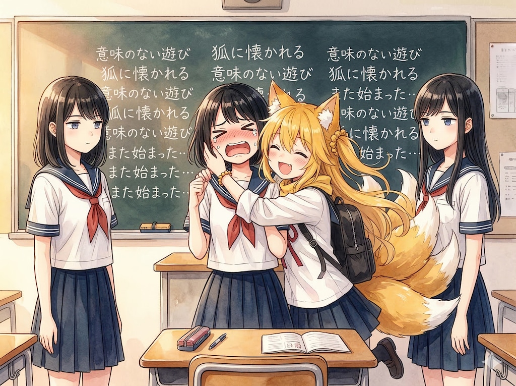 とげとげさんのいつメンに懐く