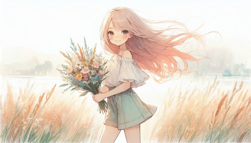 花束を渡しに