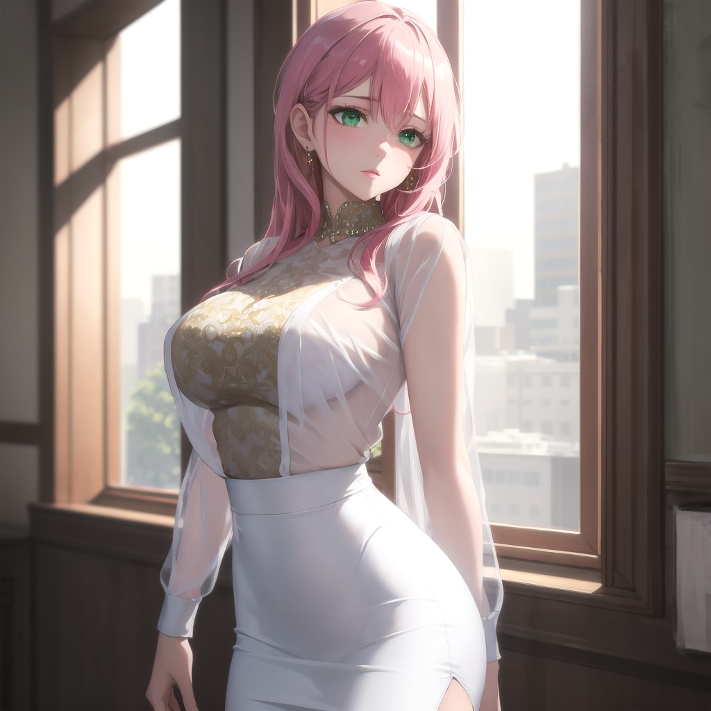 白いシルクブラウスの誘惑