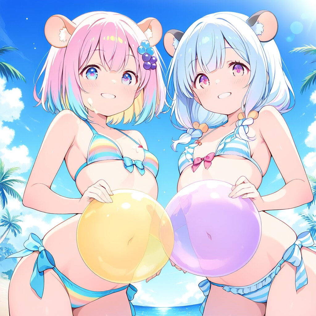 姉妹になっちゃったにゃん🐹