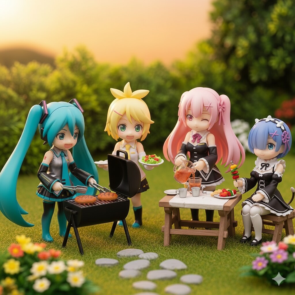 今日はミクちゃんの家でバーベキューです😋