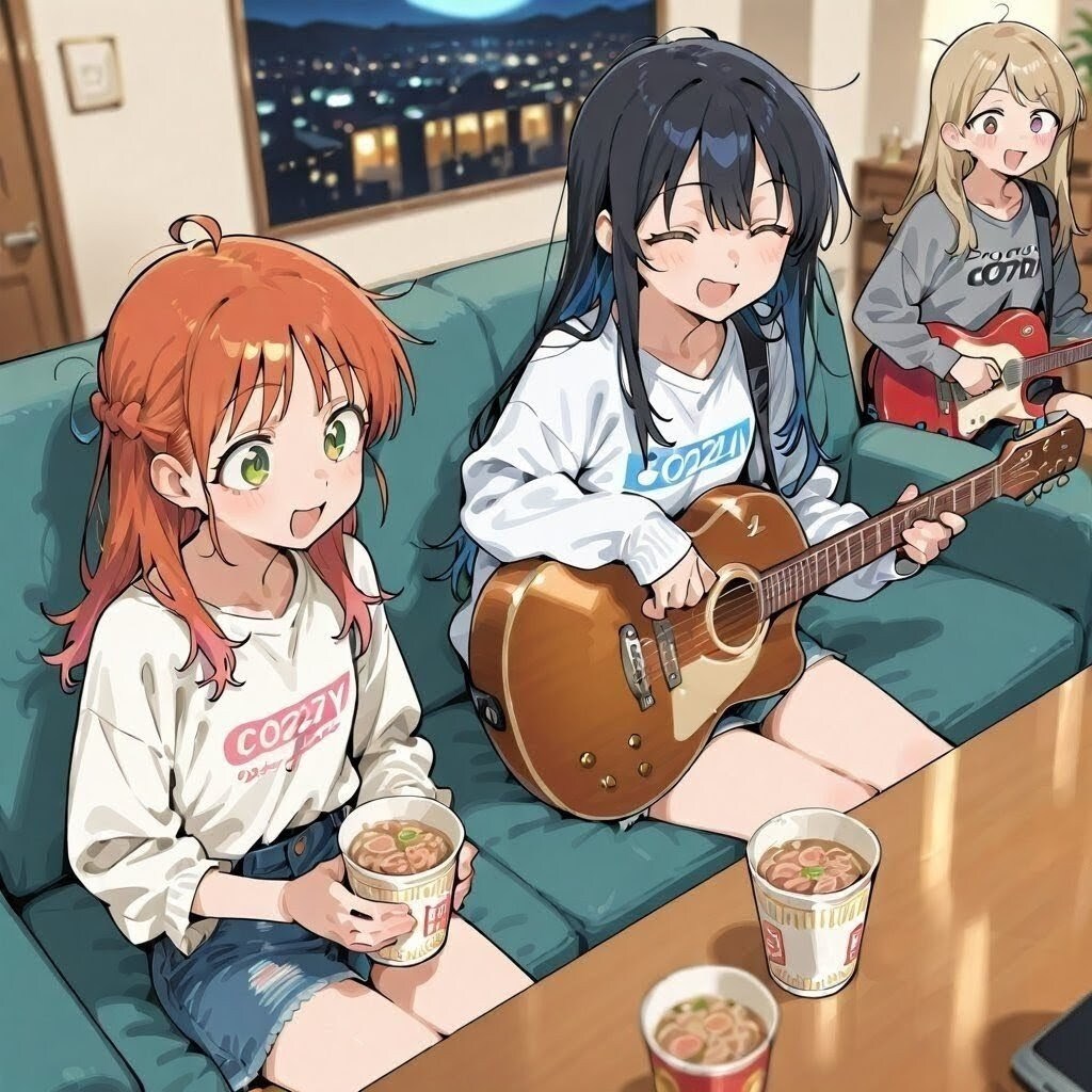 ギター少女とカップ麺