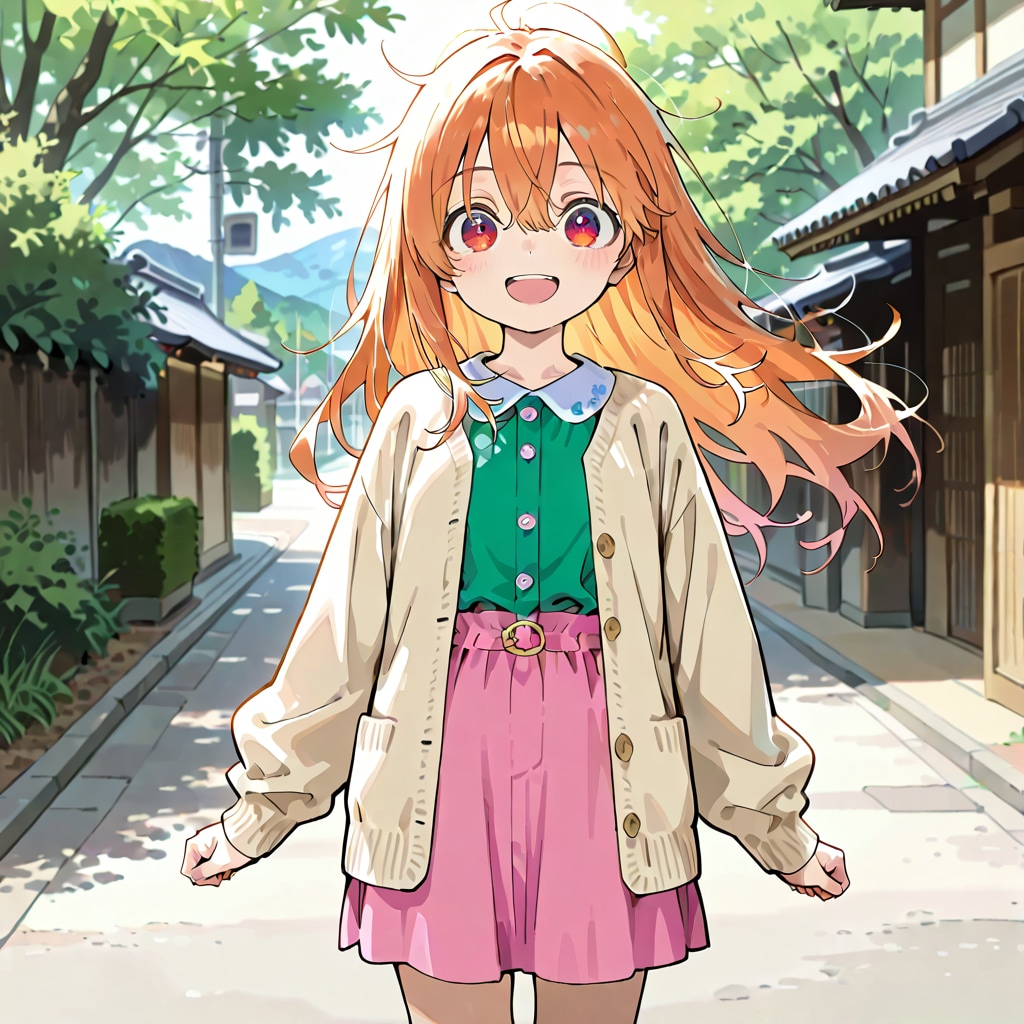 ららちゃん　春旅行ファッション