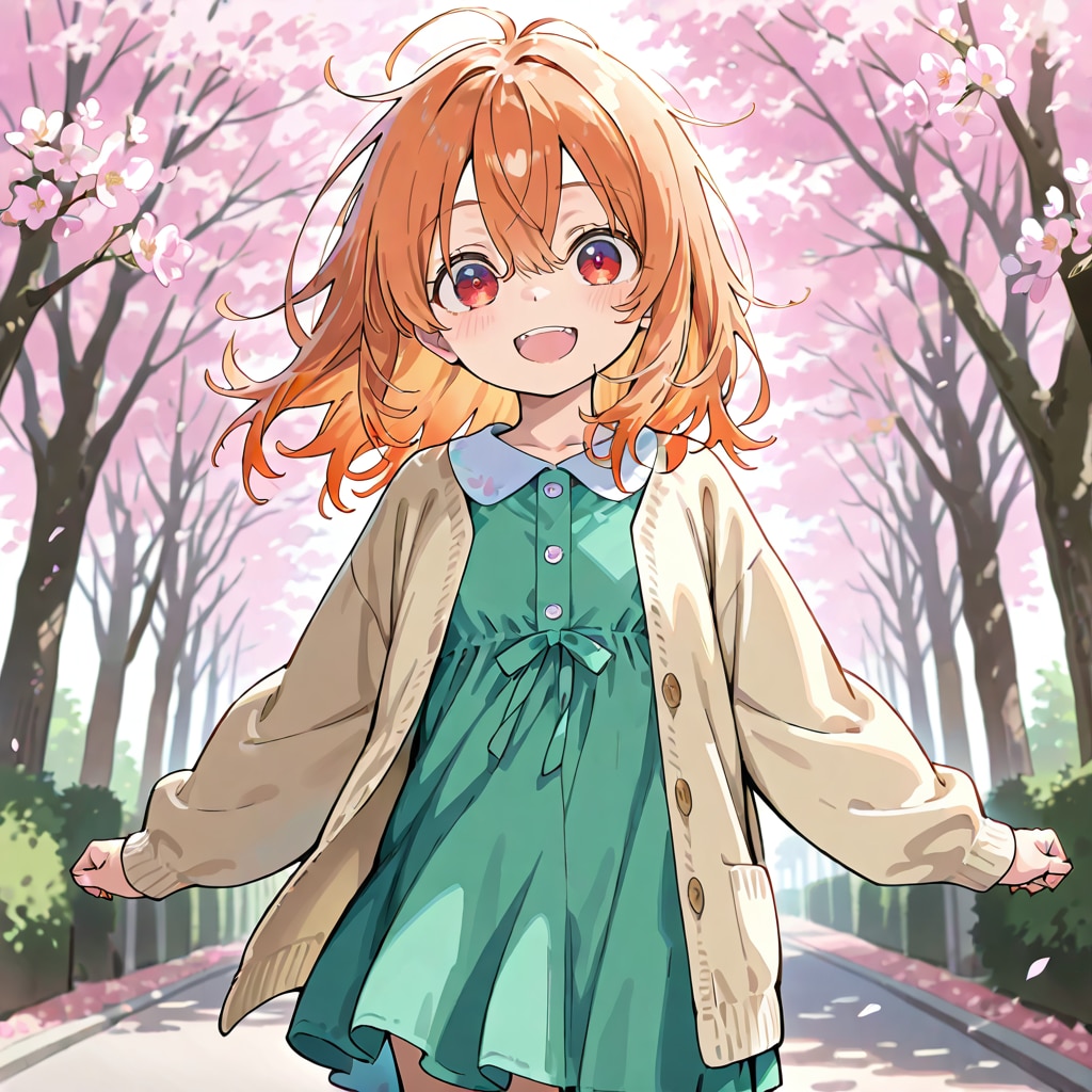 ららちゃん　春旅行ファッション