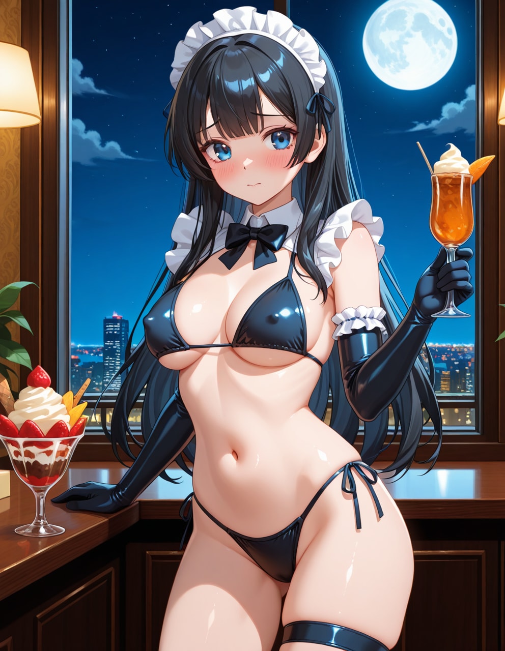 ビキニメイドの葵さん(PixAI版)