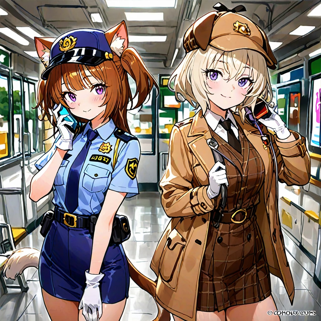 探偵と警察官