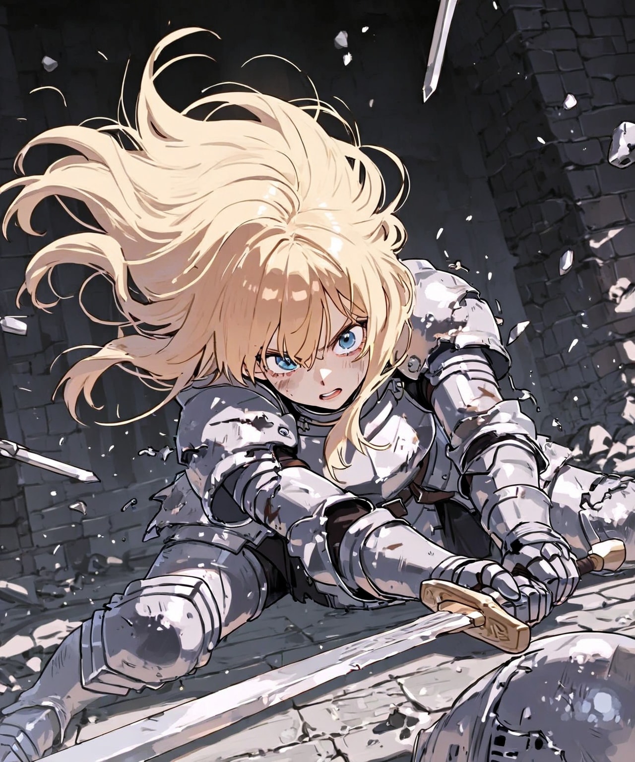 白銀の女騎士 | の人気AIイラスト・グラビア