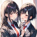 パステル百合×制服(SDXL) 6枚目