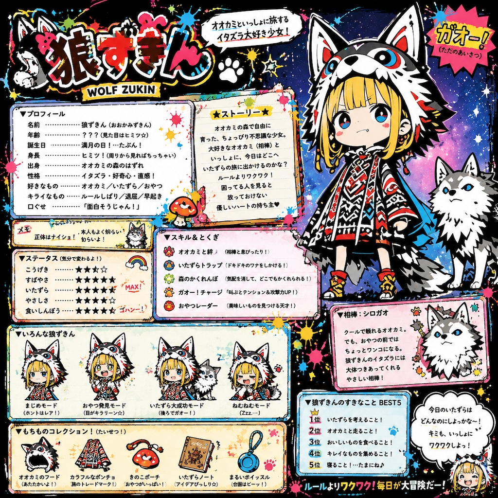狼ずきんキャラシート